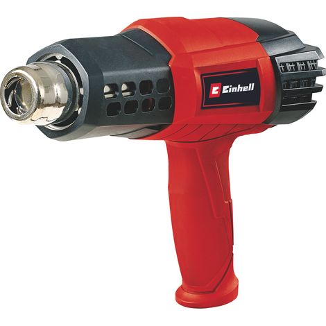 Einhell Heißluftpistole TE-HA 2000 E (2.000 W, 3 Temperaturstufen 50-550°, Luftmengenschalter, Kaltstufe, inkl. umfangreichem Düsenzubehör)