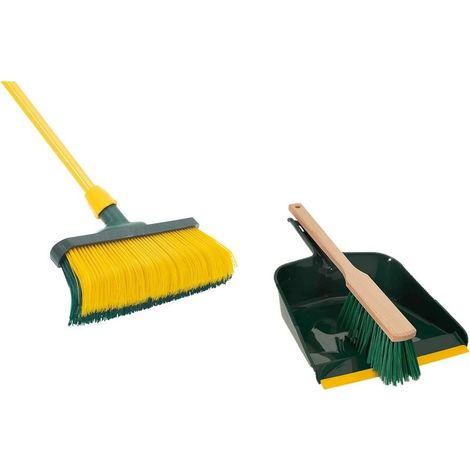 Balai griffes 30 cm bois + pelle manche long