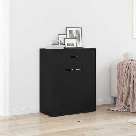 Sideboard Schwarz 60x30x75 cm Holzwerkstoff (1/5)