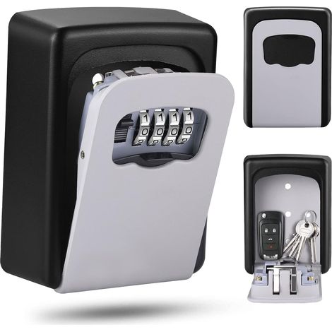 BRAVIX Boite à Clefs Haute sécurité de la police Safe Key Murale à 4 chiffres clés Coffre Combination Lock stocker les clés de (1/5)