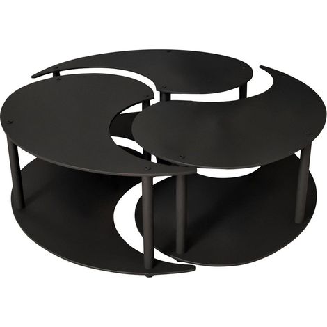 Mesa de centro, mesa de salón, mesa auxiliar. Set Negro (1/5)
