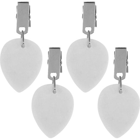 Poids de Nappe et Fêtes en Marbre Blanc Anti-dérapant Forme Goutte d'eau Lot de 4 Facile à Ranger pour Décoration de Table Extérieure (1/5)