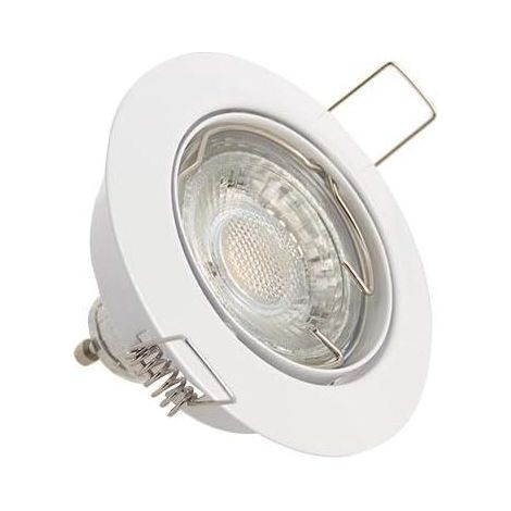 Lumineux Lampe encastrable Plafond-Lot de 5 Spots encastrés Ampoules LED GU10 incluses-Blanc Neutre 50 W (1/5)
