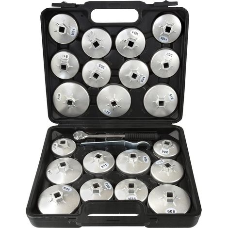 Clés à douille pour filtre 23 pièces avec cliquet (5) (1/5)