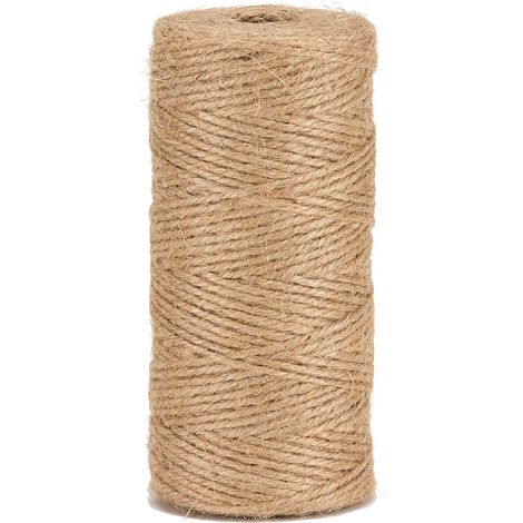 Hilo de yute natural Ø1,5 mm ±1000 m para jardinería, bricolaje y manualidades BJN100, natural (1/4)