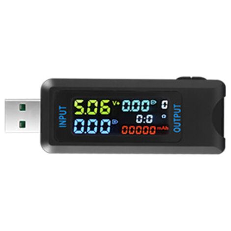 Analyseur USB charge écran IPS, testeur capacité puissance, voltmètre numérique, détection appareils électriques, enregistre 9 groupes mesures (1/5)