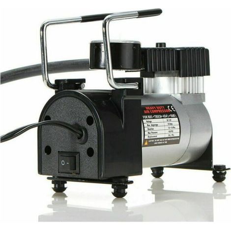 Portable Anti-pincement Mini compresseur d'air pompe de gonflage de pneu électrique 12V pompe robuste pour vélo/voiture (1/5)