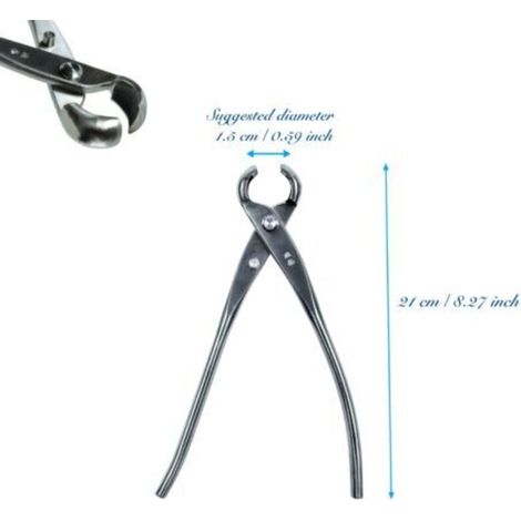 Tijeras de podar para bonsái tradicionales – Hoja de acero inoxidable de 210 mm, borde redondeado, corte preciso para diestros (1/3)