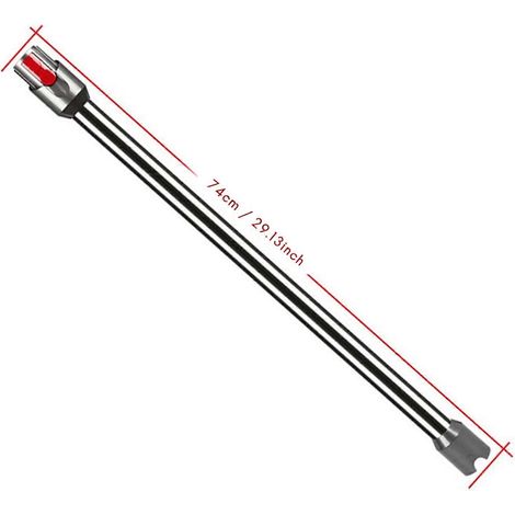 Varilla de extensión para tubo recto de metal de aluminio delgado de liberación rápida V12 V10, varilla de mano tipo varita ( (1/4)