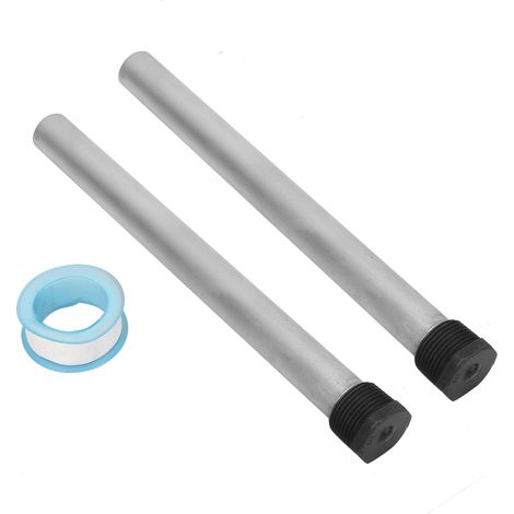 Lot de 2 tiges d'anode en alliage de magnésium pour chauffe-eau, filetage NPT3/4, 21 x 235 mm, anticorrosion.