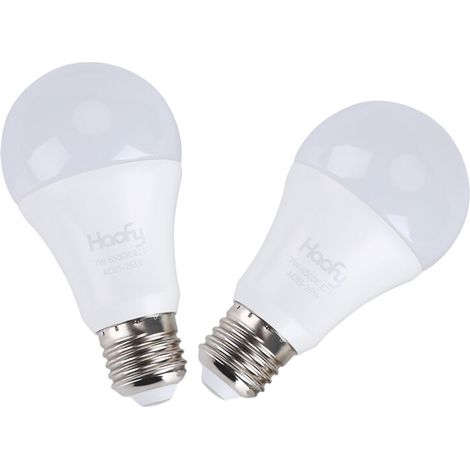 2 Pcs Ampoules Capteur de Crépuscule Lumière, 7W LED Intelligent Lampe Détecteur Photosensor Intégré avec Interrupteur Automatique Extérieure/intérieure (1/5)