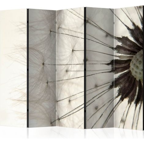 Paravent 5 Volets "White Dandelion" 172x225cm (1/2)