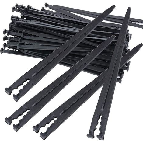 Lot de 50 supports de tuyau d'arrosage pour tuyau d'irrigation -pour tuyau d'arrosage de jardin - Accessoires pour tuyau d'arrosage 4/7 ou 3/5 (1/5)