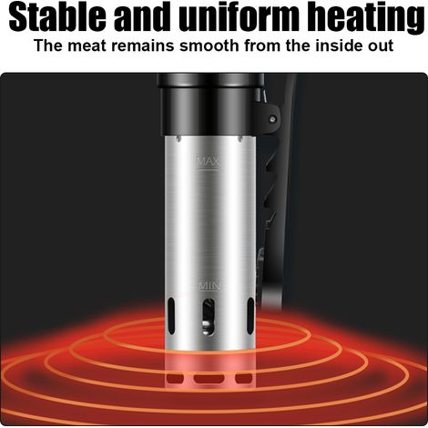 Circulateurs d'immersion de machine de cuisson sous 1100W Gadgets de cuisine de précision en acier inoxydable ultra silencieux avec contrôle tactile température précise (1/5)