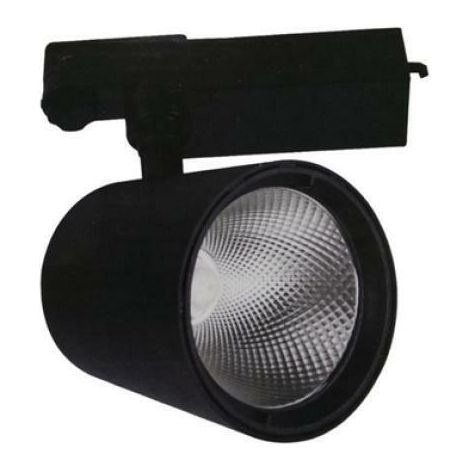 Faretto led a binario 40w monofase illuminazione a binario led faro cob 4200k