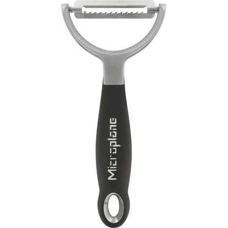 Microplane Pelapatate a Y Julienne Professionale – Lama in acciaio inox ultra affilata  Per creare listarelle di verdure e frutta  Design ergonomico e maneggevole (1/5)