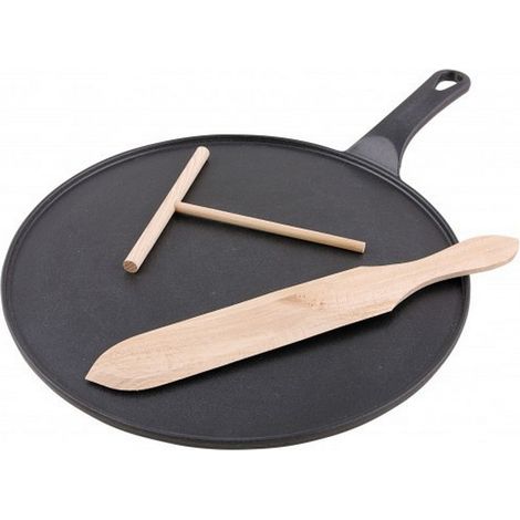 Crêpe-maker aus gusseisen 30 cm schwarz - Chasseur - 3290NOIR