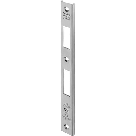 Schließbl.P643 VA ma geb.U-Schließblech f.Fluchttüren DIN L/R B.24xL.243mm WILKA