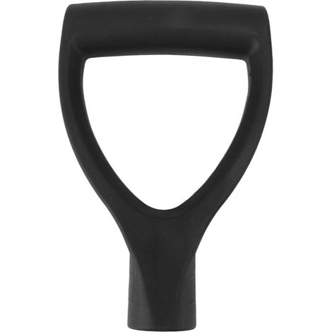Poignée de pelle en plastique D 32mm, installation rapide pour pelle à neige et outils de jardinage noir (1/5)