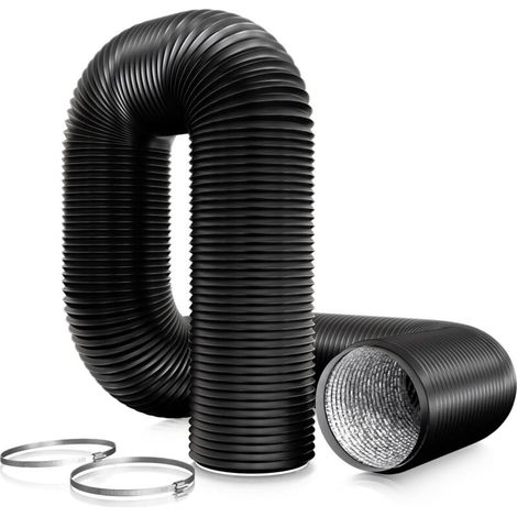 Tuyau ventilation en PVC de 150 mm pour hotte aspirante, Tuyau d'Evacuation pour Extracteur d'Air, ventilateur tubulair(3 mètres de longueur) [Classe énergétique A++]