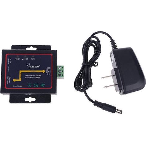 Serieller Server RJ45 zu RS485 LAN Ethernet Konvertermodul mit integrierter Webseite US-Steckeradapter TXB021