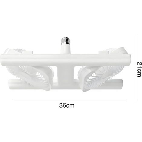Deckenventilator mit Licht und Fernbedienung, E27-Fassung, dimmbare LED-Doppelleuchte mit Timer, leise, 3 Geschwindigkeitsstufen, 3 Beleuchtungsmodi, für Wohnzimmer, Büro, Studentenwohnheim usw. (1/5)