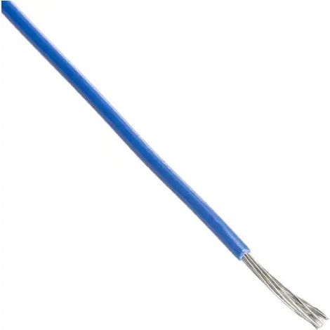 Câble Fil Unipolaire UL Style 1213 AWG 28 Teflon PTFE 600V Bleu