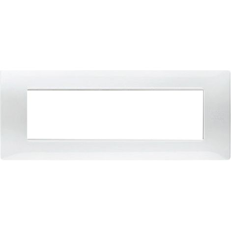 Placca 7 moduli in tecnopolimero Bianco Simon Urmet Flexa 11807.BG