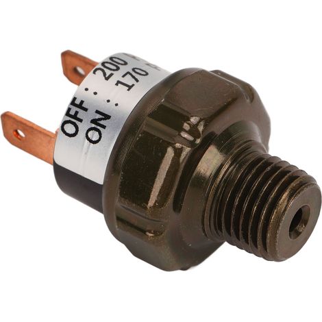 Interrupteur de régulation de pression pour compresseur d'air, vanne en acier inoxydable, pièce de rechange pour klaxons de train, 170-200 PSI (1/5)