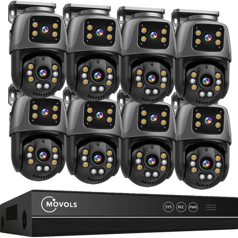 Système de surveillance, double objectif, audio bidirectionnel, 8CH 6MP avec 8 caméras, 1T (1/2)
