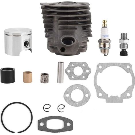 Cylinder Piston Seal Kit, 46mm Cylinder Piston with Gasket Kit for Husqvarna 50, 51, 55 Rancher Engines, Nikasil Coated, Robust and Durable (1/5)
