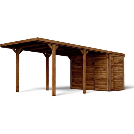 Carport simple LEON 20,9m² avec abri