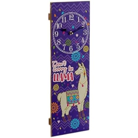 Horloge Murale Lama 2,5 x 60 x 20 cm (12 Unités)
