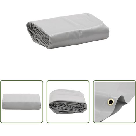Bâche anti-UV - Bâche gris 1,5x2 m 650 g/m² (1/5)