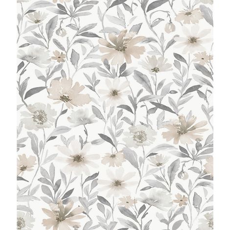 Papier peint rouleau auto-adhésif - Marché des Fleurs - Neutre (1/3)
