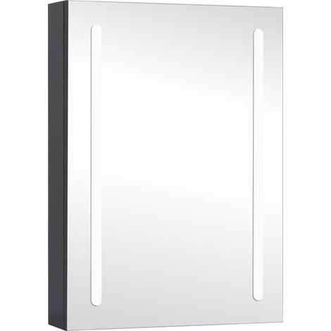 LED Bathroom Mirror Cabinet 50x13x70 cm vidaXL