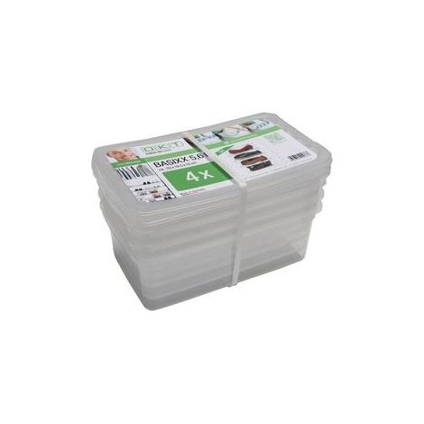 Keeeper Béa Scatole di immagazzinaggio trasparenti impilabili 5,6L