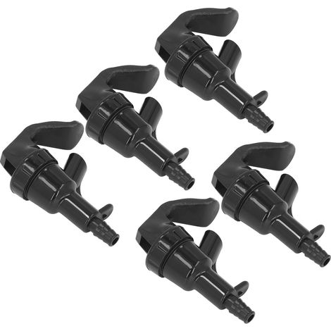 Kit de 5 robinets à bière pour fût de brassage, en ABS, 20 PSI, connecteur Bard 1/4 po, sortie 3/16 po (1/5)