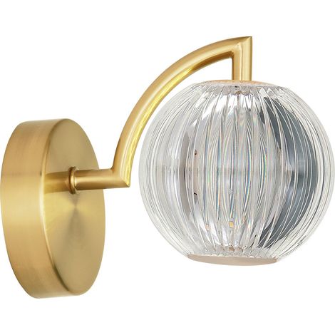 Applique murale LED CCT dorée boule cristal 5W Brillant (1/5)
