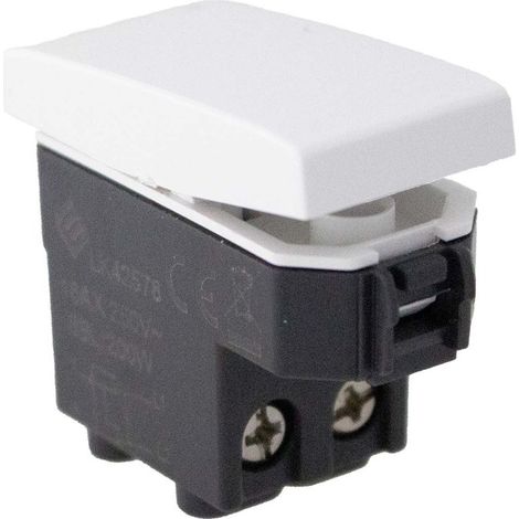 Invertitore 1P 16A Colore Bianco Compatibile Con Bticino Living e Vimar Plana