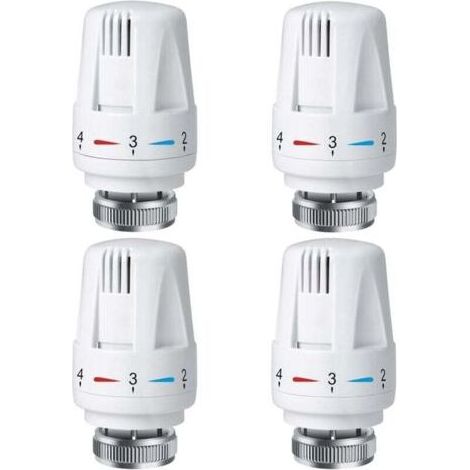 FOREHILL Tête thermostatique de radiateur PCS, tête de thermostat de radiateur TRV M30 x 1,5, vanne thermostatique de radiateur, vannes de radiateur de radiateur pour système de chauffage pour la mai (1/4)