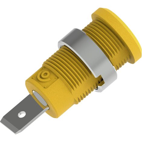 Electro PJP 3266-C-CD1-J Douille de sécurité Ø de la broche: 4 mm jaune 1 pc(s) (1/2)
