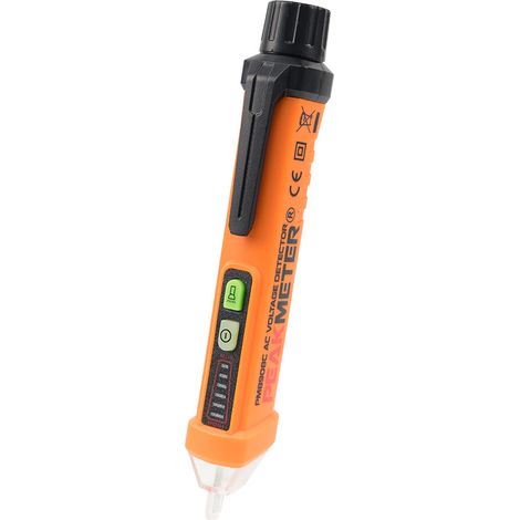 Rilevatore di tensione senza contatto 12-1000 V, test del filo fase/neutro, cicalino acustico e luminoso, torcia elettrica, CA 50 Hz