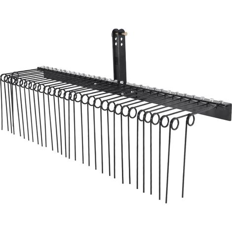 Mophorn Rastrello da Traino per Paesaggistica, Arieggiatore da Traino 1829 mm 32 Denti in Acciaio, Rastrello per Prato Si Attacca alla Categoria 1, Attacco a 3 punti per Trattore, Foglie Paglia Erba (1/5)