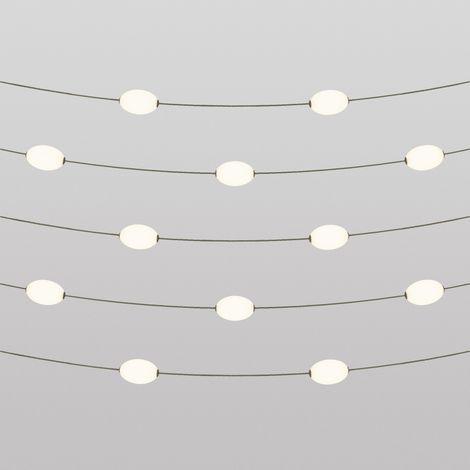 Creative Cables - Catena luminosa 12 punti luce da esterno IP67 Verde oliva - Marina12 (1/4)
