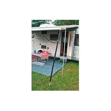 Sangles de maintien pour caravane et camping-car – Lot de 2 sangles noires réglables 3m – Avec 2 piquets et 2 ressorts de tension – Fiamma (1/3)