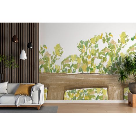 Papier peint feuillage balcon de lierre - 150 x 250 cm (1/2)