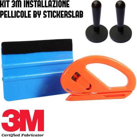 Kit applicazione pellicole car wrapping (Spatola 3M blu - Taglierino - Magneti) (1/5)