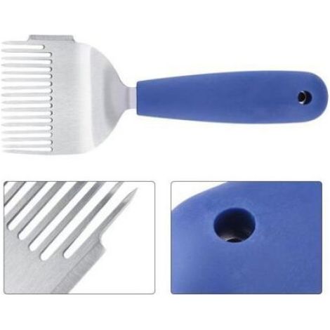 Fourche Desoperculation - Acier Inoxydable - Poignee Plastique Ergonomique - Pour Cadres Enfoncees - 1 Unite (1/5)