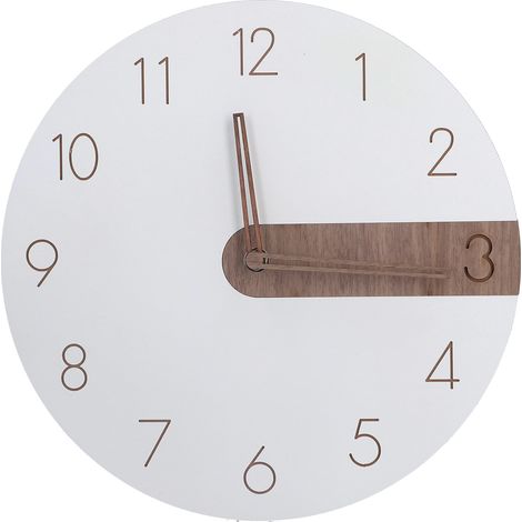 Horloge Murale Rétro Moderne Silencieuse à Piles pour Salon et Chambre - Design Épuré Élégant (1/5)